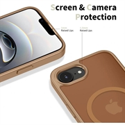 Custodia MagSafe Tech-Protect BasicMag per iPhone 16e/17e - Marrone opaco