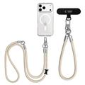 Tech-Protect C10S cordino 2 in 1 da spalla e da polso - Beige / Titanio