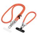 Tech-Protect C10S cordino 2 in 1 da spalla e da polso - Arancione / Titanio