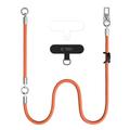 Tech-Protect C10S cordino 2 in 1 da spalla e da polso - Arancione / Titanio
