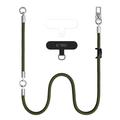 Tech-Protect C10S cordino 2 in 1 da spalla e da polso - Verde oliva / Titanio