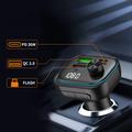 Caricabatteria da auto Tech-Protect CC07 a 3 porte da 54W con trasmettitore FM Bluetooth - Nero
