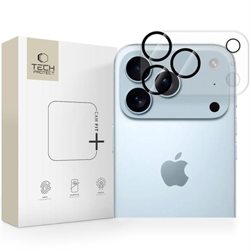 Protezione per fotocamera in vetro temperato iPhone 17 Pro Max Tech-Protect Cam Fit+ - Trasparente