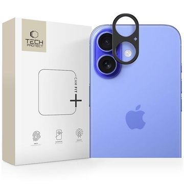 Protezione per fotocamera in alluminio iPhone 17 Tech-Protect Camalloy Fit+ - Nero