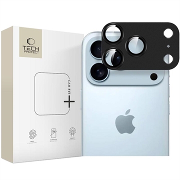 Protezione dell\'obiettivo della fotocamera iPhone 17 Pro Tech-Protect Camfull Fit+ - Nero
