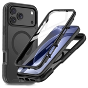 Custodia iPhone 18 Pro/17 Pro Tech-Protect Defense360 MagSafe con protezione per lo schermo - Nero opaco