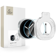 Protezione per schermo in vetro temperato Tech-Protect Easy Set+ per Samsung Galaxy Watch8/9 - 40mm - 2 pezzi - Trasparente