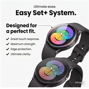 Protezione per schermo in vetro temperato Tech-Protect Easy Set+ per Samsung Galaxy Watch8/9 - 44mm - 2 pezzi