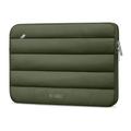 Tech-Protect Custodia per computer portatile in peluche 13"-14" - Verde militare