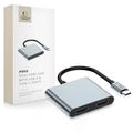 Tech-Protect HB08 Hub multiporta USB-C 4-in-1 - 2x HDMI, 2x USB-A, USB-C