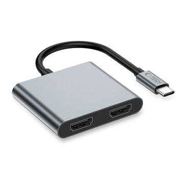 Tech-Protect HB08 4-in-1 USB-C Multiport Hub - 2x HDMI, 2x USB-A, USB-C (Open-Box Satisfactory)