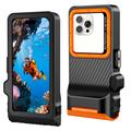 Tech-Protect IPX8 Pro Custodia impermeabile universale per immersioni 4.7-6.9" - Nero / Arancione