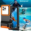 Tech-Protect IPX8 Pro Custodia impermeabile universale per immersioni 4.7-6.9" - Nero / Arancione