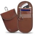 Tech-Protect KLR100 Custodia per chiavi da auto con blocco RFID e portacarte - Espresso