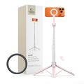 Tech-Protect L10S Treppiede per selfie stick MagSafe con telecomando Bluetooth - Rosa / Grigio