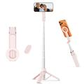 Tech-Protect L11S treppiede 2 in 1 con bastone per selfie MagSafe e telecomando Bluetooth - Rosa