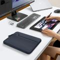 Custodia per laptop Tech-Protect con tasca per accessori - 13"-14" - Blu navy
