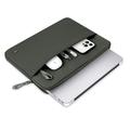 Custodia per laptop Tech-Protect con tasca per accessori - 15"-16" - Verde militare