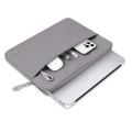 Custodia per laptop Tech-Protect con tasca porta accessori - 15"-16" - Grigio pastello