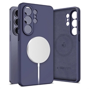 Custodia in silicone liquido Samsung Galaxy S26 Ultra Tech-Protect - Compatibile con MagSafe - Viola
