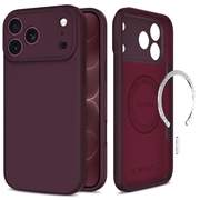 Custodia in silicone liquido iPhone 17 Pro/18 Pro Tech-Protect - Compatibile con MagSafe - Borgogna