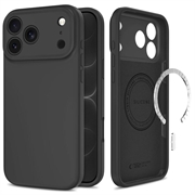 Custodia in silicone liquido iPhone 17 Pro Max/18 Pro Max Tech-Protect - Compatibile con MagSafe - Nera