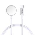 Tech-Protect MC02 Caricatore magnetico UltraBoost per Apple Watch con cavo Type-C - 1m - Bianco