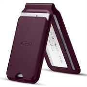Tech-Protect MagWallet Stand Portacarte compatibile con MagSafe - Borgogna