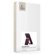 Tech-Protect MagWallet Stand Portacarte compatibile con MagSafe - Borgogna