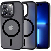 Custodia Magmat Tech-Protect per iPhone 13 Pro Max - Compatibile con MagSafe - Traslucida Nero