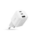 Caricabatterie da muro Tech-Protect NCA100W-GaN a 3 porte da 100W - Bianco