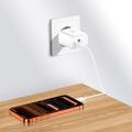 Tech-Protect NCA45W-GAN Caricatore rapido a 2 porte da 45W con cavo Lightning - Bianco