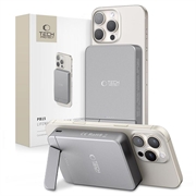 Tech-Protect PB15 LifeMag 10000mAh Magnetic Wireless Power Bank con supporto - 15W - Grigio