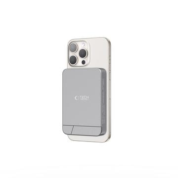 Tech-Protect PB15 LifeMag 10000mAh Magnetic Wireless Power Bank con supporto - 15W - Grigio