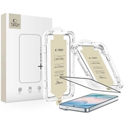 Protezione per schermo in vetro temperato Tech-Protect Quick Set AR+ per Samsung Galaxy S26+ - Bordi neri