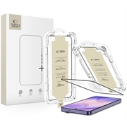 Protezione per schermo in vetro temperato Tech-Protect Quick Set AR+ per Samsung Galaxy S26 Ultra - Bordi neri