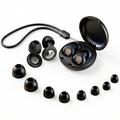 Tappi auricolari in silicone Tech-Protect QuietFit con filtro acustico - Nero