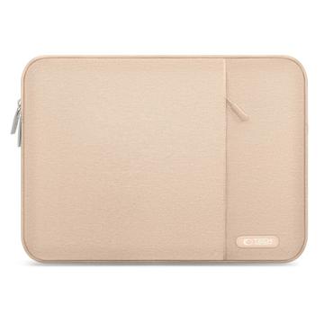 Custodia per laptop Tech-Protect Sleevy con tasca laterale - 13-14" - Caffè latte