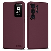 Custodia Flip con slot per schede Samsung Galaxy S26 Ultra Tech-Protect Smart Clear View - Gelso