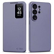 Custodia Flip con slot per schede Samsung Galaxy S26 Ultra Tech-Protect Smart Clear View - Viola