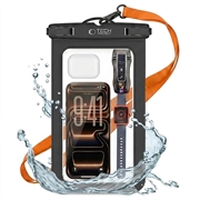 Tech-Protect UWC9 Custodia impermeabile universale - 8,9" - Nero / Arancione