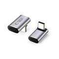 Tech-Protect UltraBoost AA02 Adattatore USB-C angolare da 40 Gbps - Grigio
