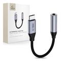 Adattatore Tech-Protect UltraBoost USB-C/jack da 3.5mm con DAC - Grigio ferro