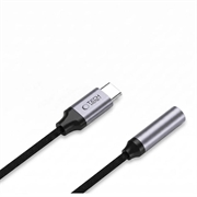 Adattatore Tech-Protect UltraBoost USB-C/jack da 3.5mm con DAC - Grigio ferro