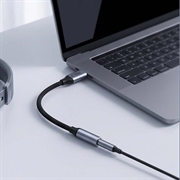 Adattatore Tech-Protect UltraBoost USB-C/jack da 3.5mm con DAC - Grigio ferro