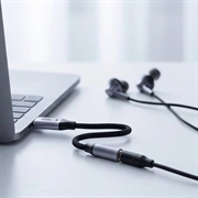 Adattatore Tech-Protect UltraBoost USB-C/jack da 3.5mm con DAC - Grigio ferro