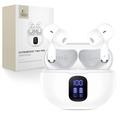 Tech-Protect UltraBoost TWS Pro G2 Auricolari senza fili con display a LED - Bianco