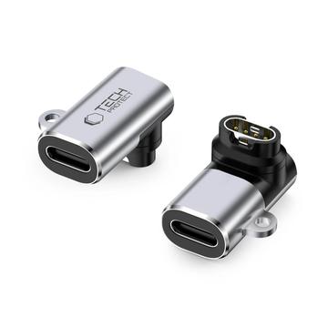 Tech-Protect UltraBoost Adattatore USB-C per orologi Garmin - 5W - Grigio