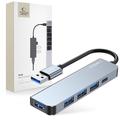 Tech-Protect V0 Hub USB-A 5-in-1 - 3xUSB 2.0, USB 3.0, USB-C PD - Grigio