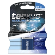 Batteria alcalina Tecxus 6LR61/9V